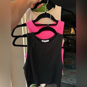 Zara ribbed crop tanks (3)